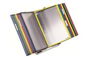 Konferencja i prezentacja - Tarifold display panel system - for A4 - assorted frame with light grey wall unit - 434209
