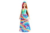 Lalki i akcesoria - Barbie Dreamtopia Princess Doll - Rainbows & Blue Tiara - GJK16