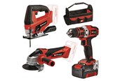 Narzedzia - Einhell Power Tool Kit TE-TK 18/3 Li Kit (JS+CD+AG) - 4257241