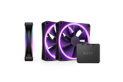 Wentylator obudowy - NZXT F120 RGB DUO 3-pack & RGB Controller - Black - Wentylator obudowy - 120mm - Czarny ze światłem RGB - 29 dBA - RF-D12TF-B1