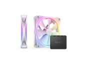 Wentylator obudowy - NZXT F140 RGB DUO 2-pack & RGB Controller - White - Wentylator obudowy - 140mm - Biały z oświetleniem RGB - 36 dBA - RF-D14DF-W1