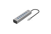 USB hub - I-Tec Hub - 7-Port USB 3.2 - 15W charging - Aluminium case USB hub - 7 - USB 3.2 - Szary - C31HUBMETAL703
