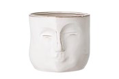Dekoracje - Bloomingville Face Flowerpot - White - 82048963