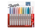 Przybory do pisania i rysowania - Sharpie Permanent Markers | Mystic Gem Special Edition | Fine Point | Assorted Colours | 12 Count - 2157681