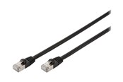 Kabel sieciowy - DIGITUS Professional patch cable - 10 m - black - Czarny - 10m - DK-1644-100/BL-OD