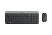 Klawiatura - Logitech Slim Wireless Combo MK470 - Zestaw klawiatura i mysz - Czechy - Szary - 920-009260