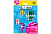 Taśmy i Kleje - Paper Mate Children's Felt Tip Colouring Pens | Washable | Assorted Colours | 12 Fibre Tip Markers - 2166507