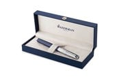 Przybory do pisania i rysowania - Waterman Exception Fountain Pen | Metal & Blue Lacquer with Palladium Trim and Etched cap | 18K Gold Medium Nib | Gift Box - 2166316