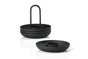 Akcesoria kuchenne - Zone Denmark Denmark - Singles Egg Cups With Holder - Black - 332021