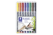 Przybory do pisania i rysowania - Staedtler Universal pen Lumocolor perm S 8pcs - 313 WP8