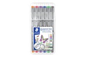 Przybory do pisania i rysowania - Staedtler Fineliner pigment lin. 0.5mm 6 col. - 30805-SSB6