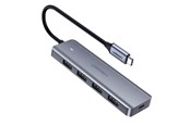 USB hub - UGREEN 4-in-1 USB C Hub USB hub - 4 - USB 3.2 - Srebrny - 70336