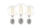 Zarówka LED - EGLO Żarówka światła LED A60 Standard 7W/827 806 lumen clear 3-pack E27 - 113105