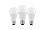 Zarówka LED - EGLO Żarówka światła LED A60 Standard 8.5W/830 806 lumen matt 3-pack E27 - 113111