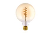 Zarówka LED - EGLO Żarówka światła LED G125 Globe 4W/822 270 lumen clear E27 - 110076