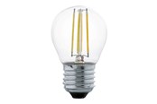 Zarówka LED - EGLO Żarówka światła LED G45 Mini ball 4W/827 470 lumen clear E27 - 110007