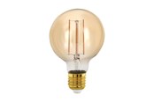 Zarówka LED - EGLO Żarówka światła LED G80 Globe 4W/817 300 lumen amber dimmable E27 - 110063