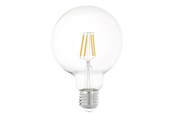 Zarówka LED - EGLO Żarówka światła LED G95 Globe 4W/827 470 lumen clear E27 - 110009