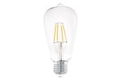 Zarówka LED - EGLO Żarówka światła LED ST64 7W/827 806 lumen clear E27 - 110012