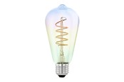 Zarówka LED - EGLO Żarówka światła LED ST64 Spiral 4W (21W) 1800K Dimmable Violet E27 - 110209