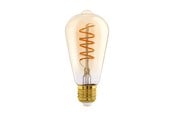 Zarówka LED - EGLO Żarówka światła LED ST64 Spiral 4W/822 270 lumen clear 3-step dimmable E27 - 110077