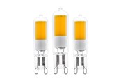 Zarówka LED - EGLO Żarówka światła LED COB 2W/830 200 lumen clear 3-pack G9 - 113108