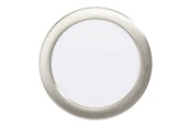 Lampy - EGLO ALANGE recessed spotlight Ø166 mm 3000K brushed steel - 75749