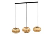 Lampy - EGLO AMSFIELD 1 long table pendant natural - 43863