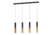 Lampy - EGLO BARBOTTO long table pendant black/gold - 900873