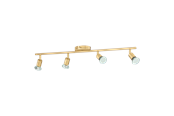 Lampy - EGLO BUZZ LED spot rail 4L brushed brass - 33187