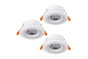 Lampy - EGLO CALONGE recessed spotlight Ø100 mm white 3-pack - 900913