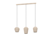 Lampy - EGLO CAMPILO pendant light beige - 900143