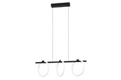 Lampy - EGLO CARANACOA LANGBORD 3L SORT/HVID - 900562