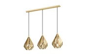 Lampy - EGLO CARLTON LANGBORD 3XE27 GULD - 43909