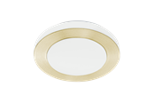 Lampy - EGLO LED CARPI wall/ceiling lamp white/brushed brass - 900369