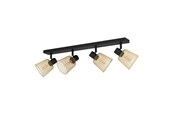 Lampy - EGLO COSLADA spot rail 4L black/brass - 900695