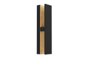 Lampy - EGLO COSTORIO outdoor wall lamp black/wood look - 900291