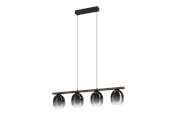 Lampy - EGLO FILAGO long table pendant black/brown - 900186