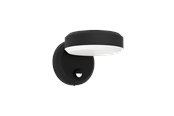 Lampy - EGLO FORNACI outdoor wall lamp with sensor black - 900674