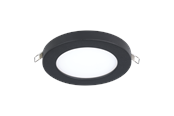 Lampy - EGLO FUEVA FLEX recessed spot Ø117 mm 4000K black - 900934