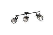 Lampy - EGLO GIRONA spot rail 3L black/brushed brass - 900663