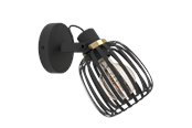 Lampy - EGLO GIRONA spot black/brushed brass - 900661