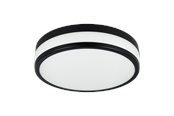 Lampy - EGLO LED PALERMO ceiling Ø300 mm black - 900846