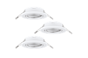 Lampy - EGLO AGULO recessed spotlight white - 75674