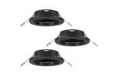 Lampy - EGLO AGULO recessed spotlight black - 75673