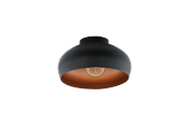 Lampy - EGLO MOGANO 2 ceiling lamp Ø280 mm black/copper - 900555