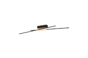 Lampy - EGLO PANAGRIA ceiling lamp black/wood - 900488