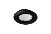 Lampy - EGLO PENETO recessed spotlight Ø78 mm LED 4.6W 3000K black - 900751