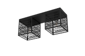 Lampy - EGLO PIEDRITAS ceiling lamp 515x180 mm black - 900356