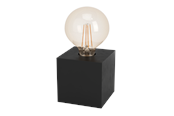 Lampy - EGLO PRESTWICK 2 table lamp black wood - 43734